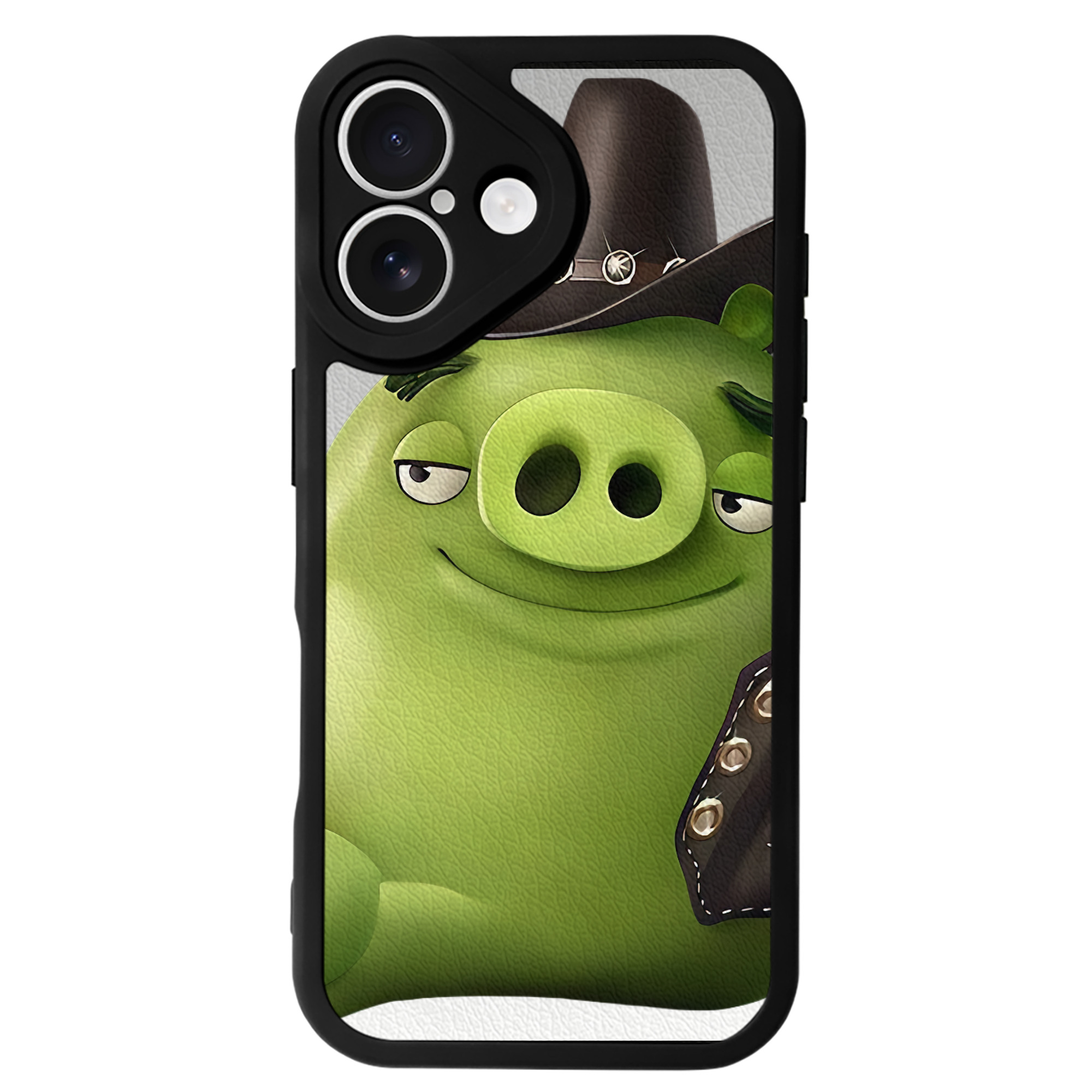 （画像用） Angry Birds アングリーバード 【iPhone 16シリーズ対応】シリコンスマホケース（レザー調） 材質：シリコン